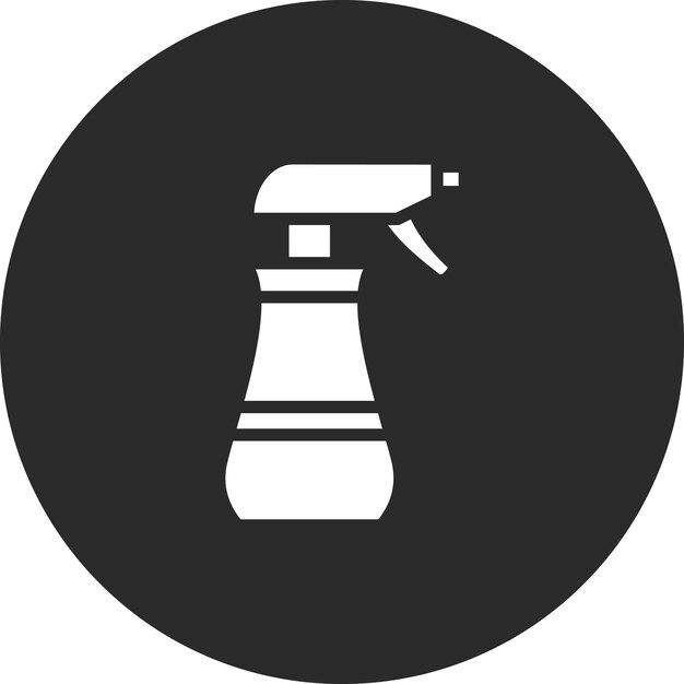 Ilustración del icono vectorial de Sparay Bottle del conjunto de iconos de limpieza de la casa