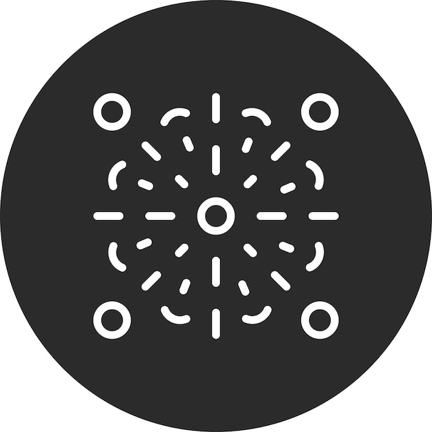 Ilustración del icono vectorial de Sparkler del conjunto de iconos del Año Nuevo