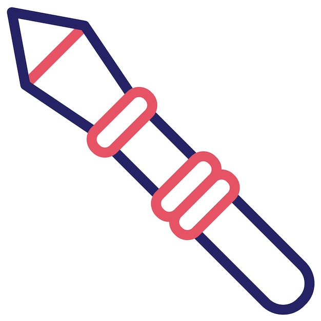 Ilustración del icono vectorial de Spears del conjunto de iconos de la civilización antigua