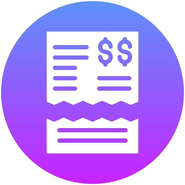 Ilustración del icono vectorial de Split Bills del conjunto de iconos de planificación de vacaciones