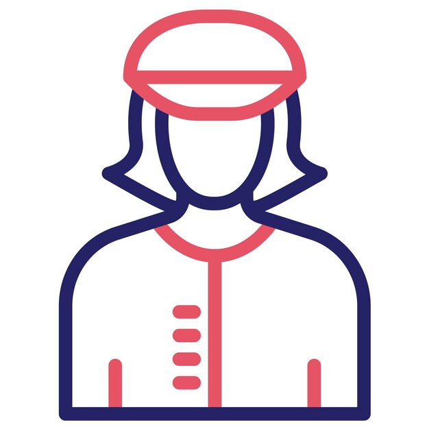 Ilustración del icono vectorial Sporty Lady del conjunto de iconos Housekeeping