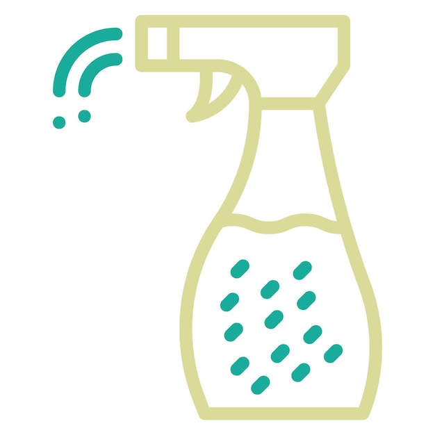 Vector ilustración del icono vectorial de spray de agua del conjunto de iconos del salón de peluquería