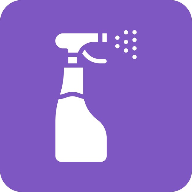 Ilustración del icono vectorial de spray para el cabello del conjunto de iconos del salón de peluquería