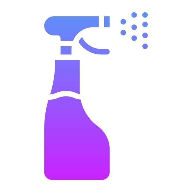 Ilustración del icono vectorial de spray para el cabello del conjunto de iconos del salón de peluquería
