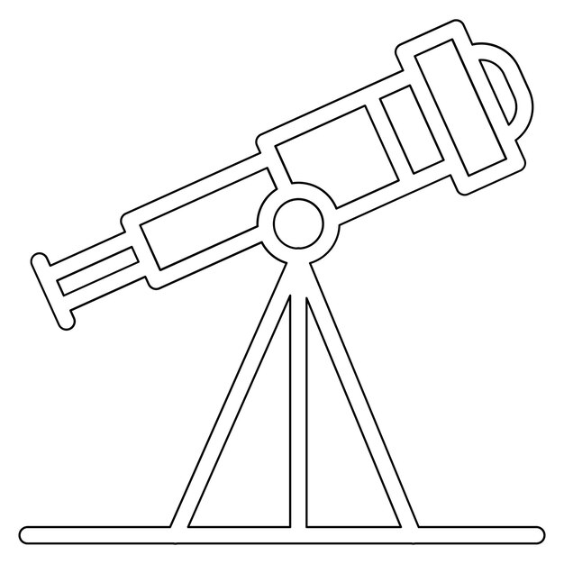 Ilustración del icono vectorial de Spyglass del conjunto de iconos de Pirata