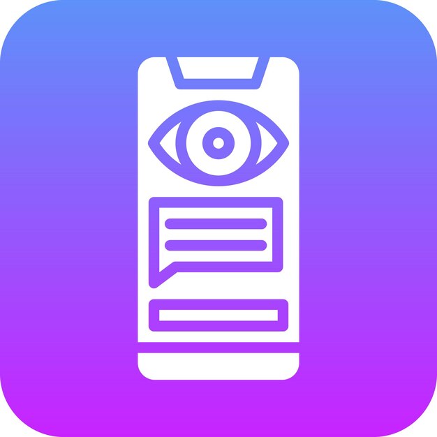 Ilustración del icono vectorial de spyware del conjunto de iconos de seguridad cibernética