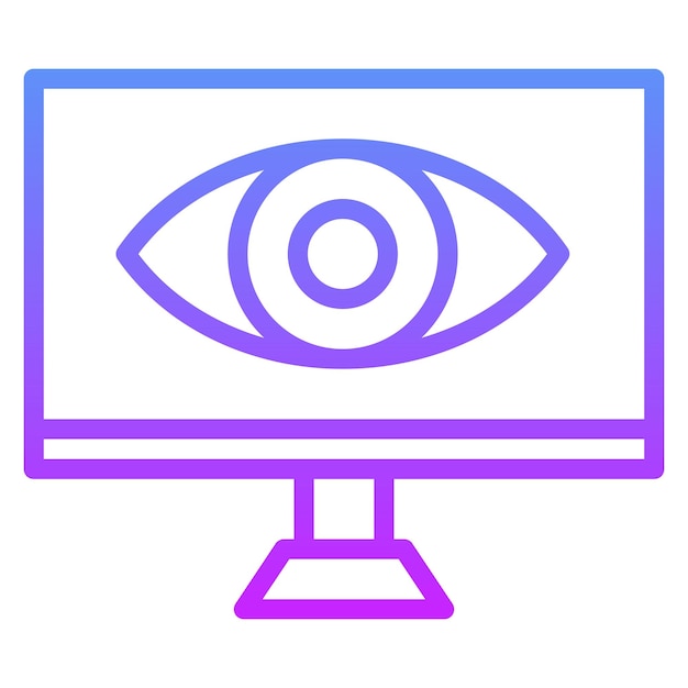 Vector ilustración del icono vectorial de spyware del conjunto de iconos de seguridad cibernética