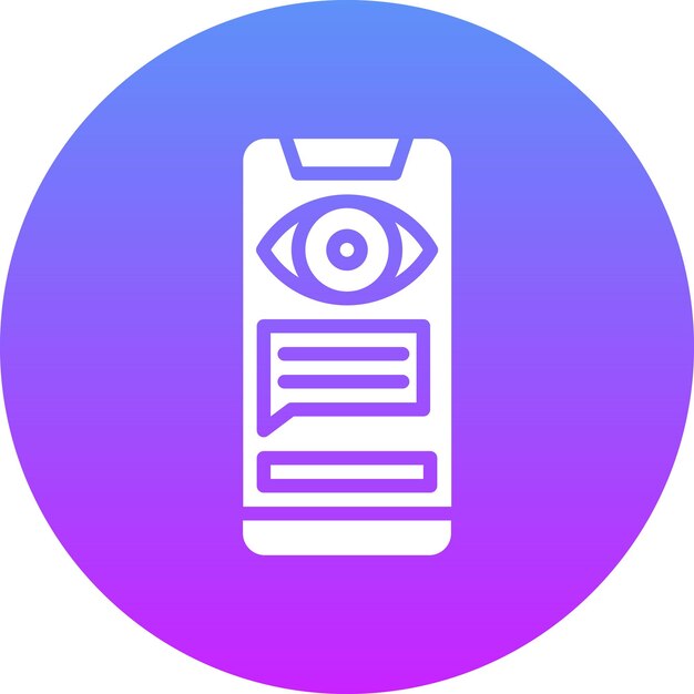 Ilustración del icono vectorial de spyware del conjunto de iconos de seguridad cibernética