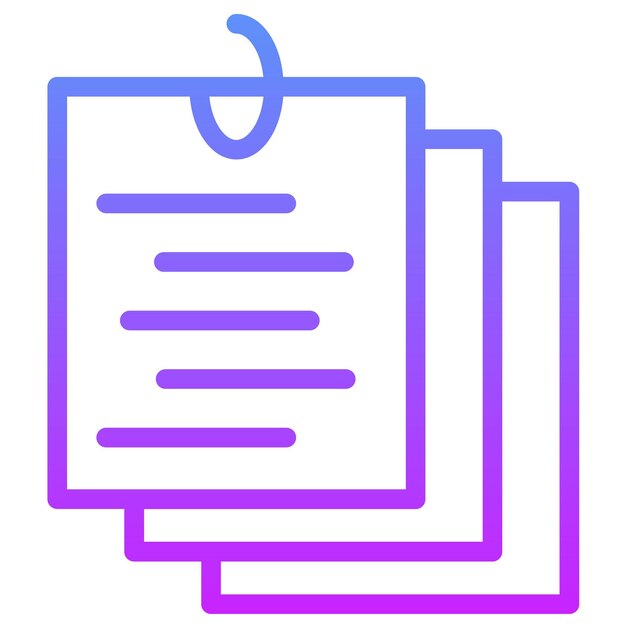 Ilustración del icono vectorial de Sticky Notes del conjunto de iconos de Back to School
