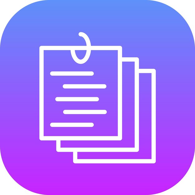 Ilustración del icono vectorial de Sticky Notes del conjunto de iconos de Back to School