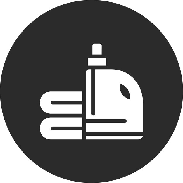 Ilustración del icono vectorial de suavizador del conjunto de iconos de costura