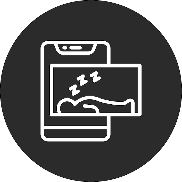 Ilustración del icono vectorial del sueño del conjunto de iconos de la aplicación Workout