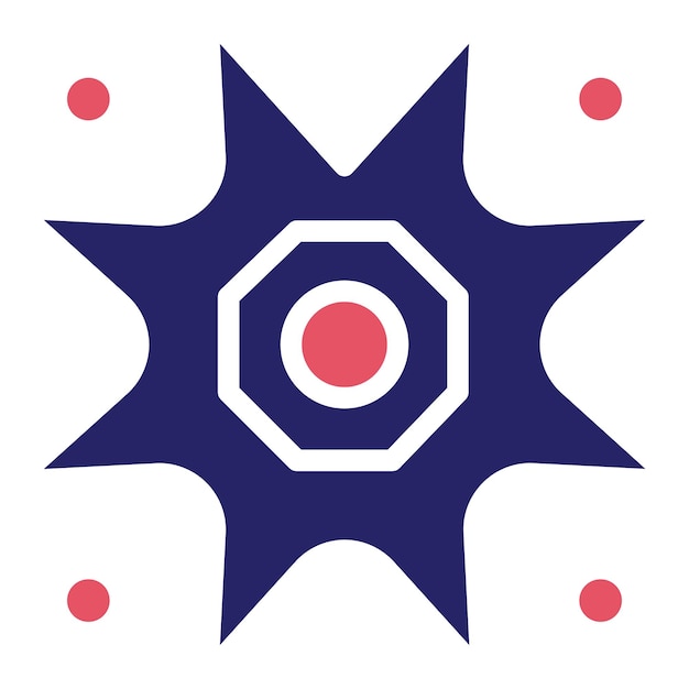 Ilustración del icono vectorial de la Supernova del conjunto de iconos de la Tecnología Espacial