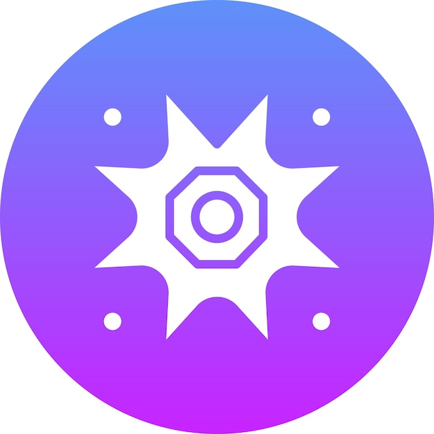 Ilustración del icono vectorial de la Supernova del conjunto de iconos de la Tecnología Espacial