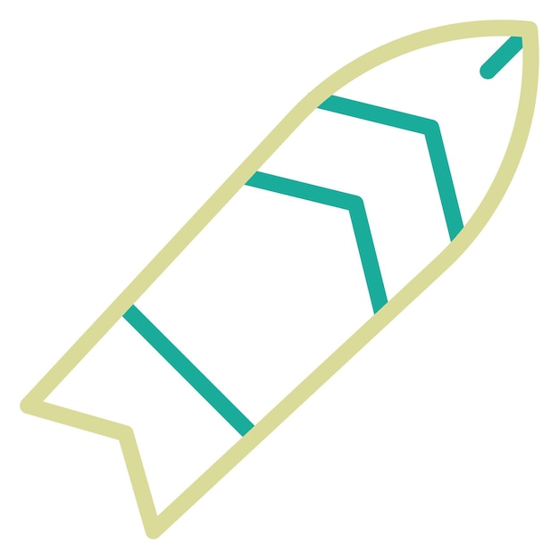 Ilustración del icono vectorial de surf del conjunto de iconos deportivos