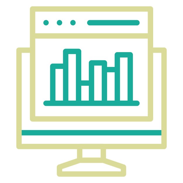 Ilustración del icono vectorial del tablero del sitio web del icono del alojamiento web