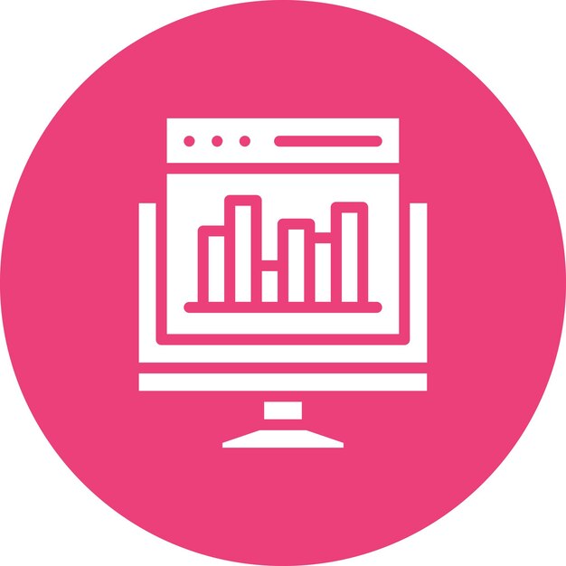 Ilustración del icono vectorial del tablero del sitio web del icono del alojamiento web