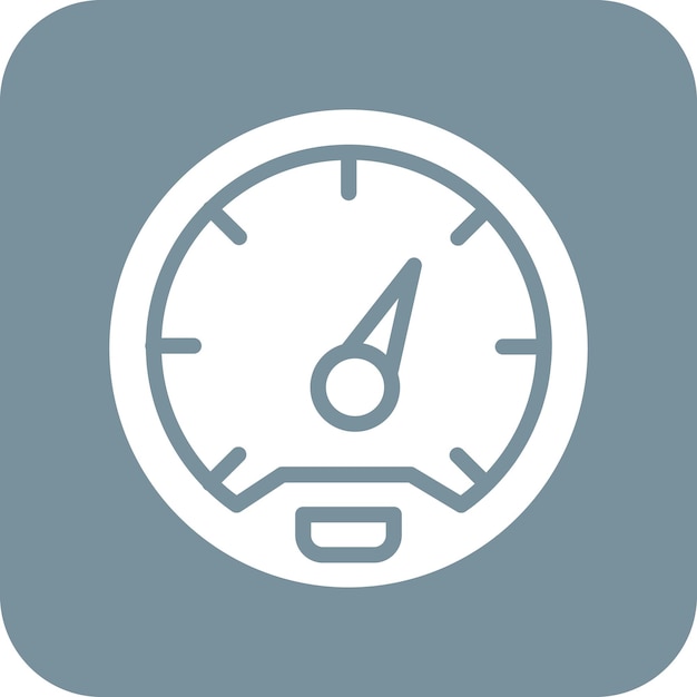 Ilustración del icono vectorial del tacómetro del conjunto de iconos de reparación de automóviles