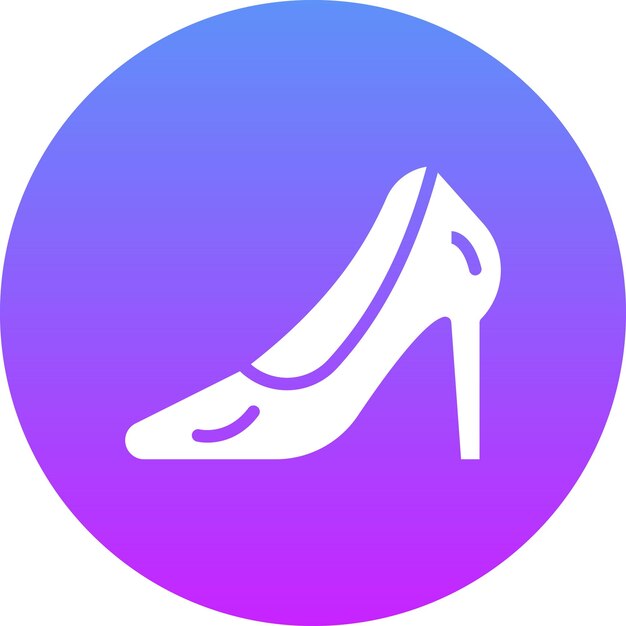 Ilustración del icono vectorial de tacones altos del conjunto de iconos de Mall