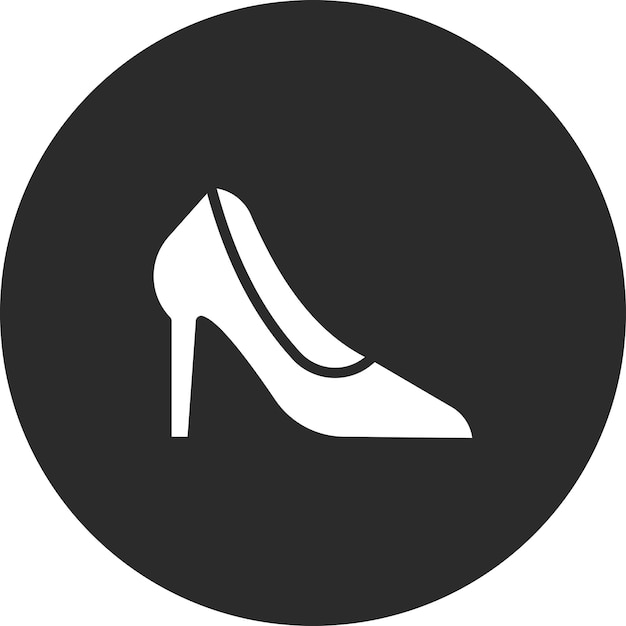 Ilustración del icono vectorial de tacones altos del conjunto de iconos de moda