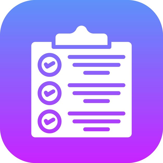 Ilustración del icono vectorial de tareas completadas del conjunto de iconos de gestión de proyectos