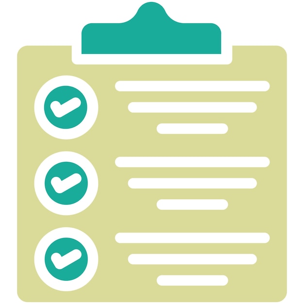 Ilustración del icono vectorial de tareas completadas del conjunto de iconos de gestión de proyectos