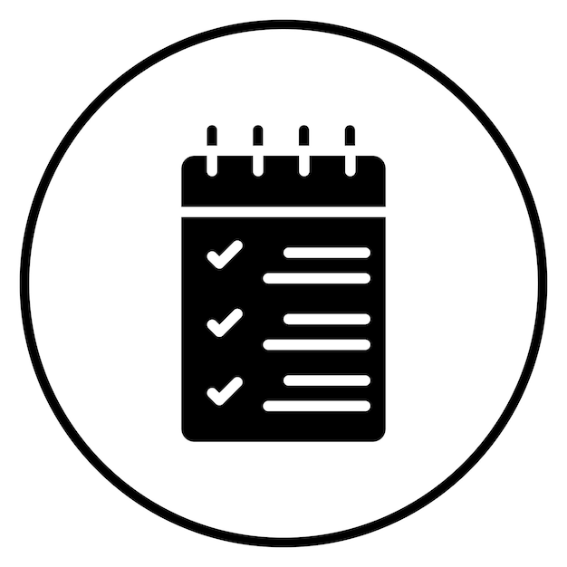 Ilustración del icono vectorial de tareas del conjunto de iconos de inicio de negocio