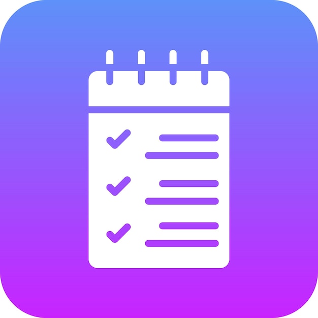 Ilustración del icono vectorial de tareas del conjunto de iconos de inicio de negocio