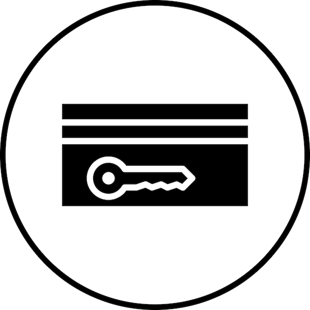 Ilustración del icono vectorial de la tarjeta del conjunto de iconos de protección y seguridad