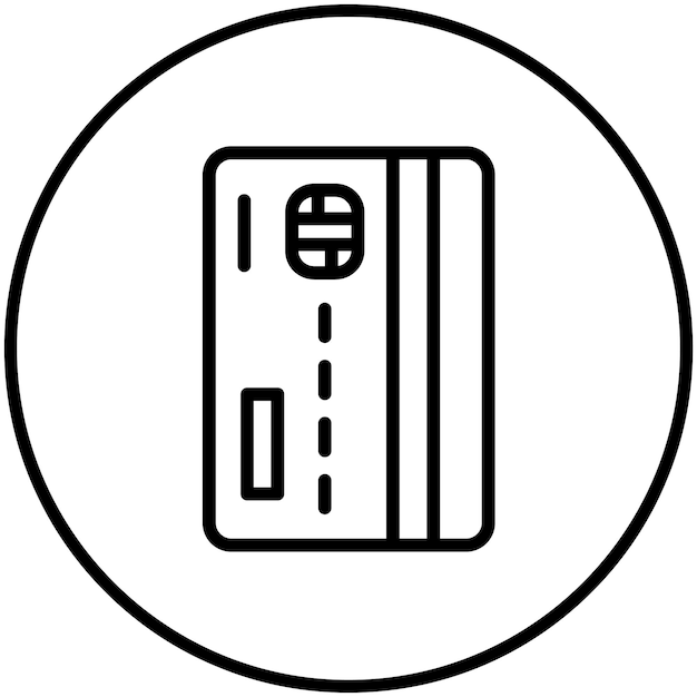 Ilustración del icono vectorial de la tarjeta de crédito del conjunto de iconos de Finanzas y Dinero