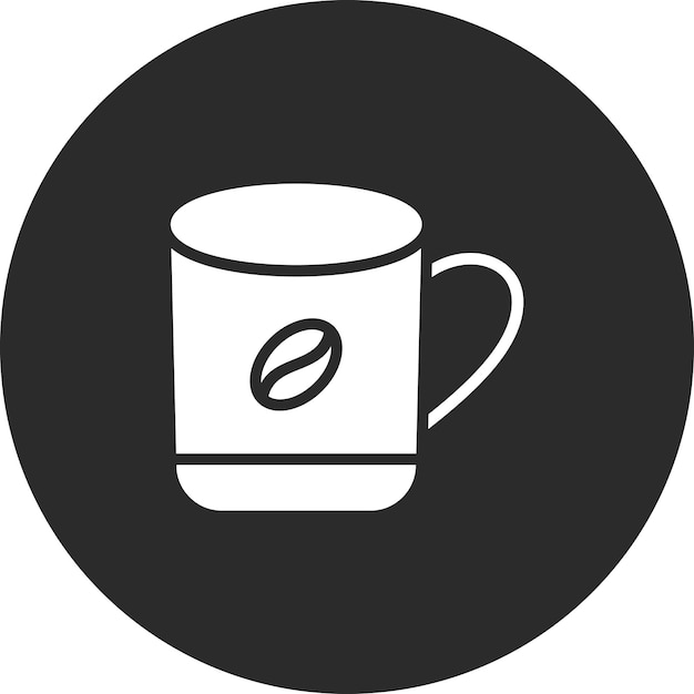 Ilustración del icono vectorial de la taza de café del conjunto de iconos de invierno