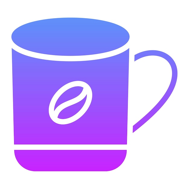 Ilustración del icono vectorial de la taza de café del conjunto de iconos de invierno