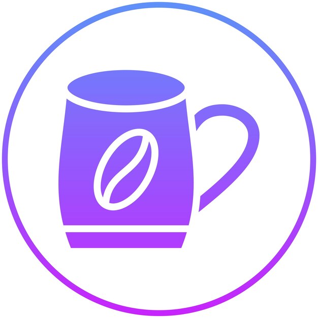 Ilustración del icono vectorial de la taza de café del conjunto de iconos de Spa