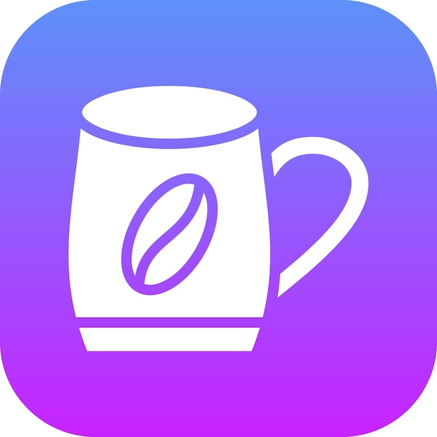 Ilustración del icono vectorial de la taza de café del conjunto de iconos de Spa