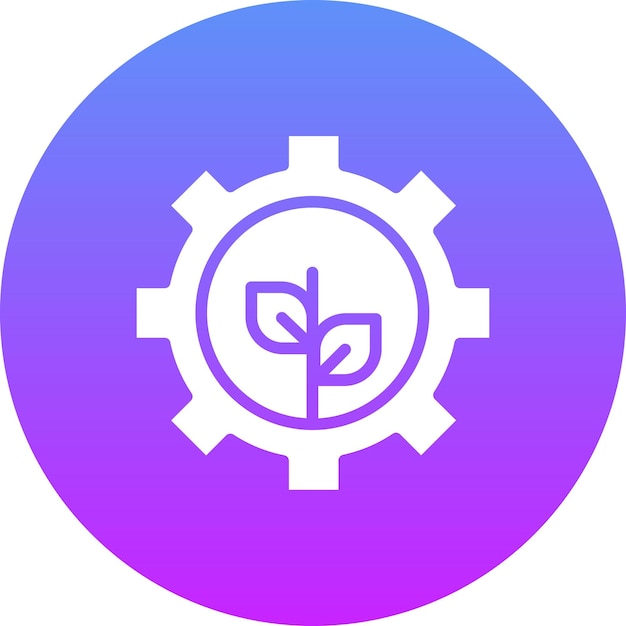 Ilustración del icono vectorial de tecnología verde del conjunto de iconos de energía renovable