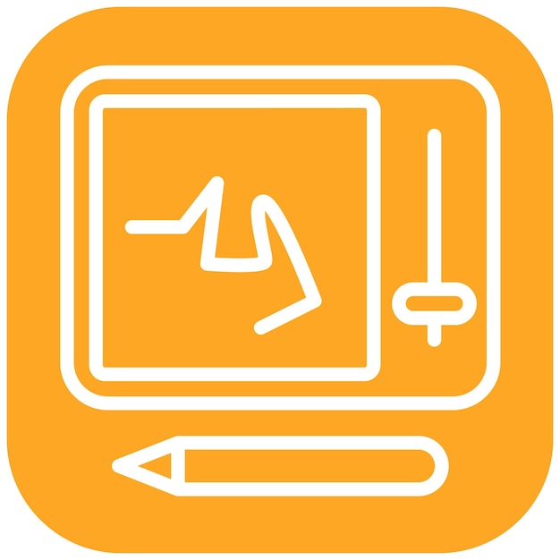 Ilustración del icono vectorial de Telesketch del conjunto de iconos de juguetes para niños