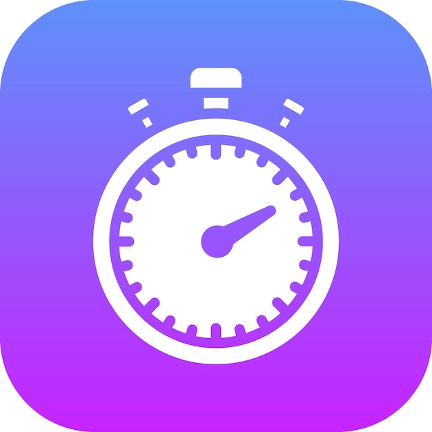 Ilustración del icono vectorial del temporizador del conjunto de iconos de hora y fecha