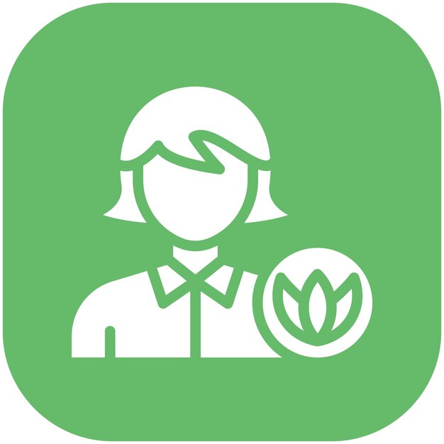 Ilustración del icono vectorial del terapeuta de masaje del conjunto de iconos del spa