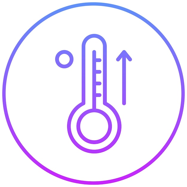 Ilustración del icono vectorial del termómetro del conjunto de iconos de la farmacia