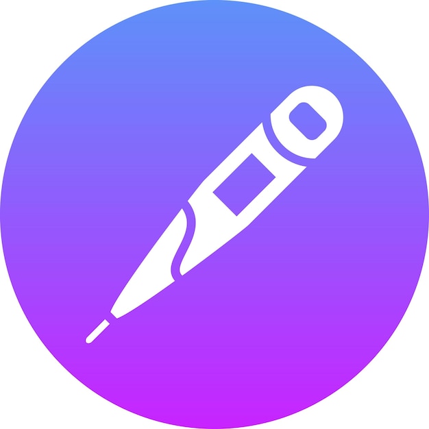 Ilustración del icono vectorial del termómetro del icono del bebé