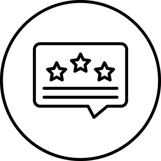 Ilustración de icono vectorial de testimonio del conjunto de iconos de SEO y SEM
