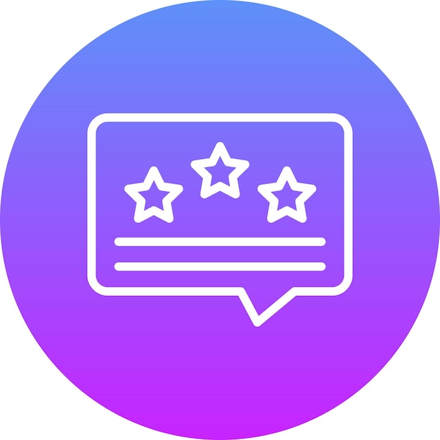 Ilustración de icono vectorial de testimonio del conjunto de iconos de SEO y SEM