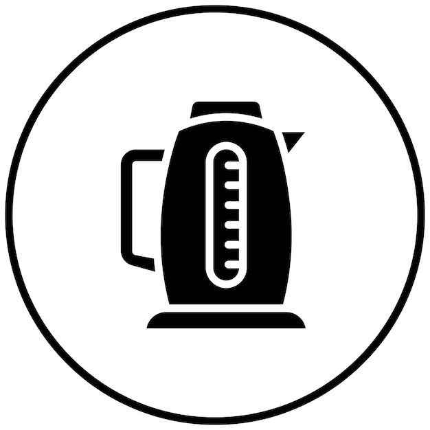 Ilustración del icono vectorial de la tetera del conjunto de iconos de artículos para el hogar