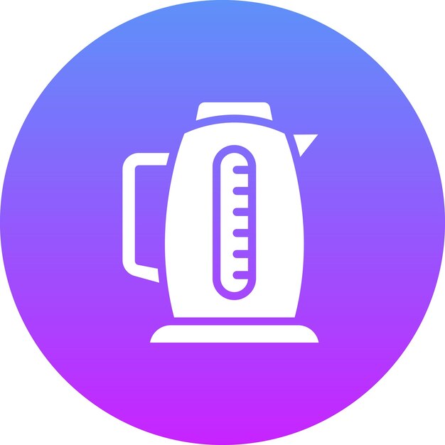 Ilustración del icono vectorial de la tetera del conjunto de iconos de artículos para el hogar