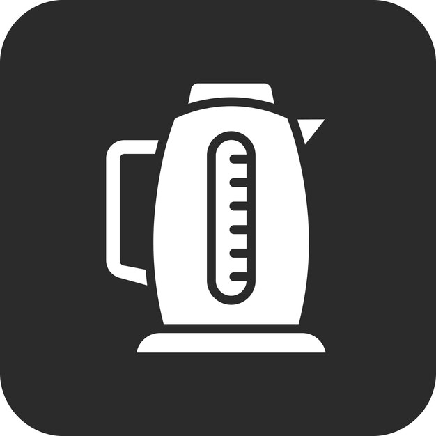 Ilustración del icono vectorial de la tetera del conjunto de iconos de artículos para el hogar