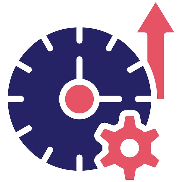 Ilustración del icono vectorial de tiempo de actividad de la red del conjunto de iconos de red
