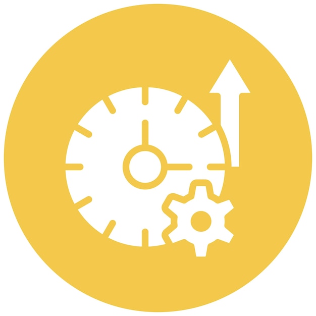 Ilustración del icono vectorial de tiempo de actividad de la red del conjunto de iconos de red