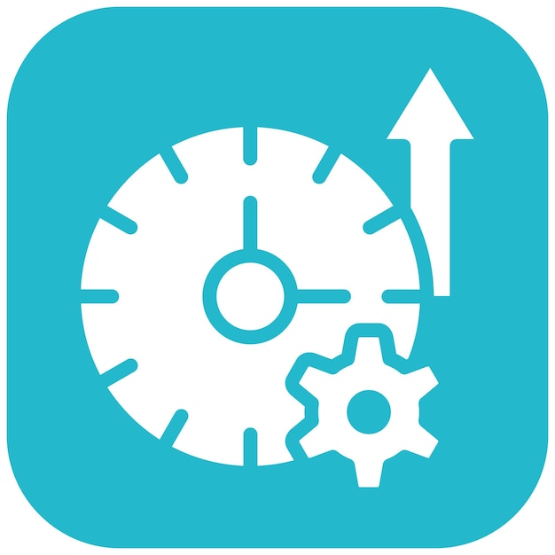 Ilustración del icono vectorial de tiempo de actividad de la red del conjunto de iconos de red