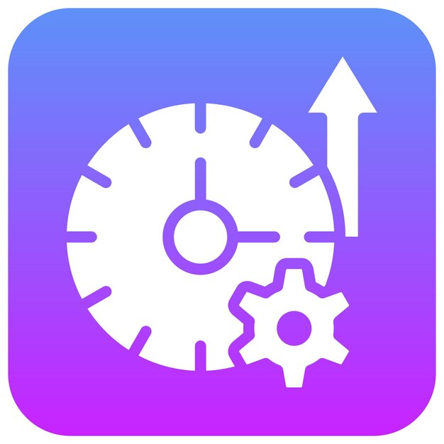 Ilustración del icono vectorial de tiempo de actividad de la red del conjunto de iconos de red