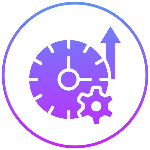 Ilustración del icono vectorial de tiempo de actividad de la red del conjunto de iconos de red